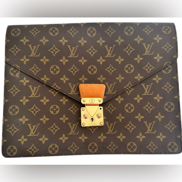 Vintage Louis Vuitton Monogram Porte Document Bag - Picture 1 of 12